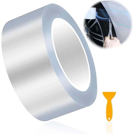 film de protection voiture transparent,5CM×10M Film Protecteur de Seuil de Porte Universel,auto-adhésif film de voiture,Film Vinyle DIY Car Wrap Sticker pour Voitures Moto Vélos Anti-Rayures (1/5)