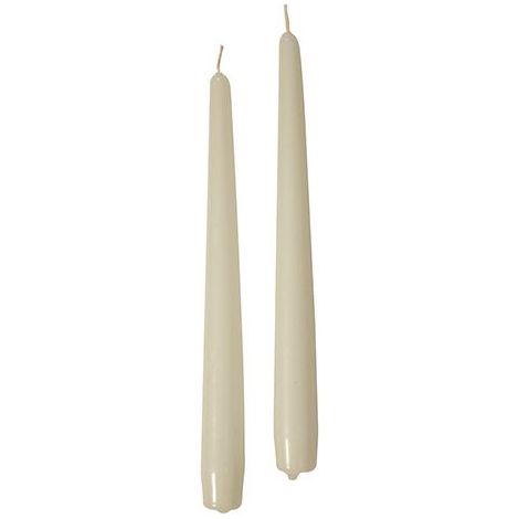 Cereria Di Giorgio Candele Coniche Ø 2,2 cm H. 25 cm (10 pz) - Avorio (1/2)