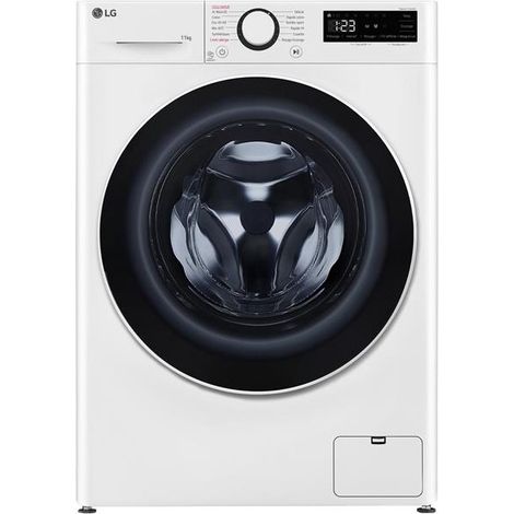 LG – Lave-linge frontal 11 kg 1400 tr/min – AI Direct Drive – Tambour 68 L – Classe A – F14R50WHS (1/8)