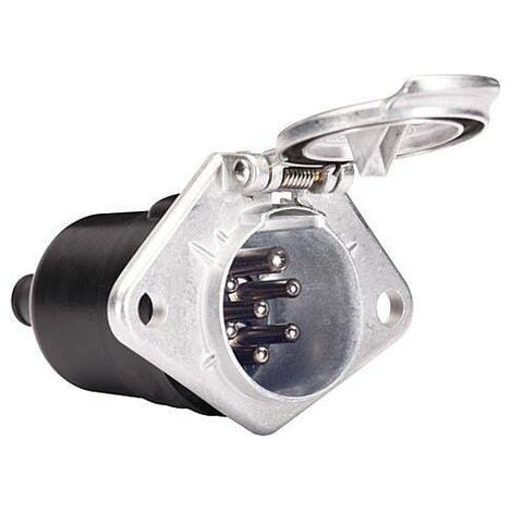 Enchufe hembra 7 polos terminal plano met谩lico HELLA 8JB003833011 (1/2)
