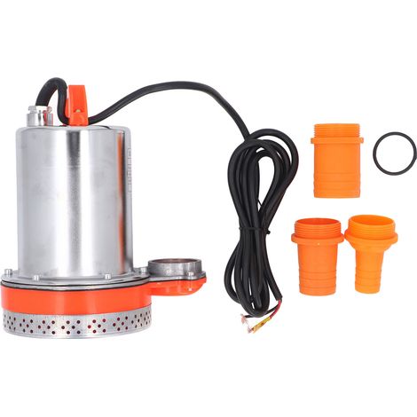 Pompe Submersible DC12V 220W, eau à haute levée avec 1 pouce 1.5 2 ports de sortie pour étang piscine bateau Aquaculture
