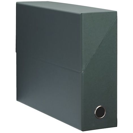 Boîte de classement carton standard dos 9 cm verte - Lot de 5