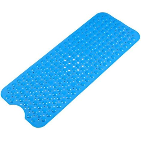 Tapis de Baignoire Antidérapant - 100 x 40 cm - Ventouses - Antibactérien - Lavable en Machine (1/4)