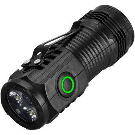 Mini torcia a LED, torcia a LED portatile ad alta luminosità con clip, 3 livelli di luminosità, luce portatile per casa, emergenze, campeggio, illuminazione speciale [Classe energetica A] (1/5)