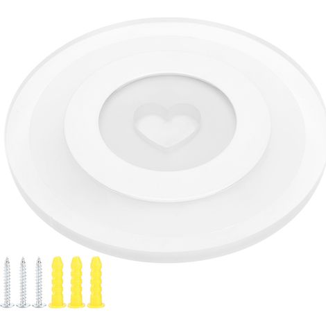 Runde LED-Wandleuchte mit Herzmuster für Schlafzimmer, Wohnzimmer, Flur, AC85-265V, 3 Farben (1/5)