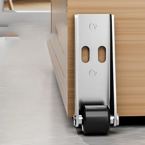 Roulette de support pour porte en bois, roulette directionnelle pour le bas de la porte (C) (1/5)
