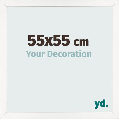 yd. - Cadre photo 55x55 - Blanc Brillant - MDF - Bologna (1/5)