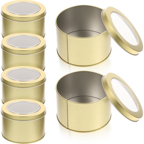Blumentopf 6 Stück Metallener Pflanztopf für Sukkulenten und