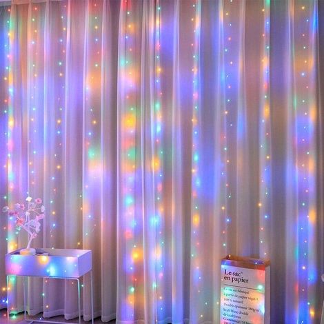 Projecteur LED USB suspendu, applique murale avec télécommande pour fêtes (1/4)