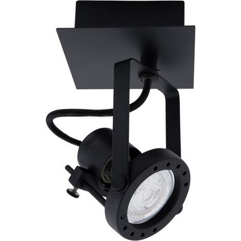 Merano Everett Spot Unique Sandy Métal Noir LED GU10 1x10