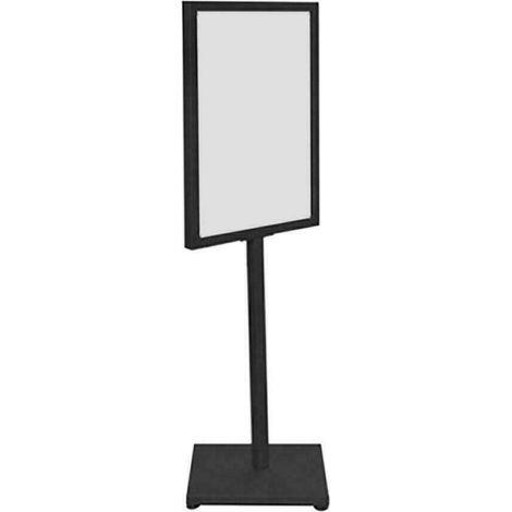 1x Plakatständer, Präsentationsständer mit Standfuß, DISPLAY SALES, Infoständer, Kundenstopper, Werbetafel, Gehwegaufsteller, Poster Bodenständer, mit 64x89cm (Farbe: Schwarz) (1/5)