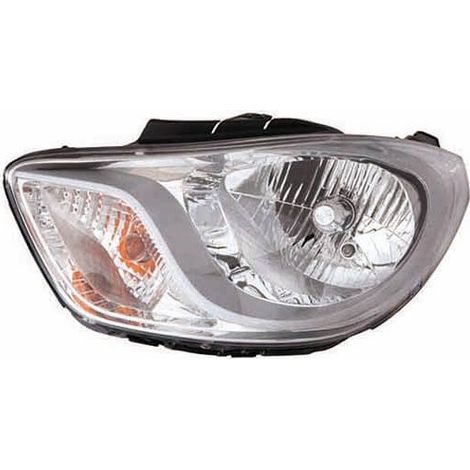 Phare avant gauche H4 base chromée Hyundai I10 1 phase 2 2010-2013