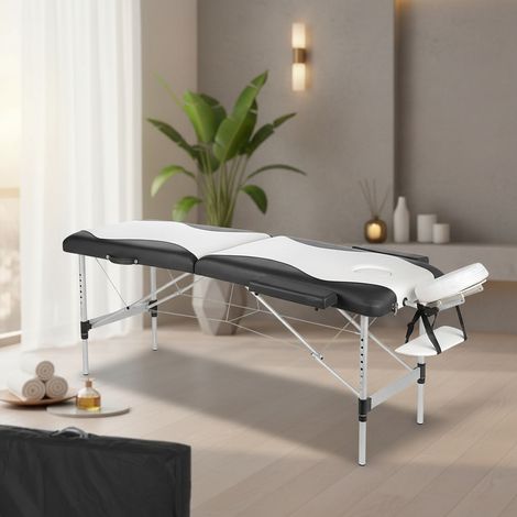 Aluminium 2 zones 12,5 KG Table de massage couchette de massage + sac noir