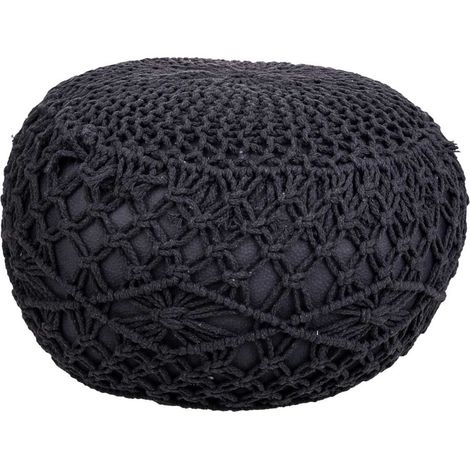 Puff de algodón trenzado 45x45x30