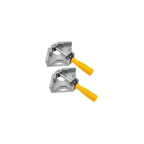 Morsetto angolare in 2 pezzi, morsetto ad angolo perfetto a 90 gradi, 2 maniglie regolabili, morsa per lavorazione del legno e falegnameria, utensili manuali - Crezuo