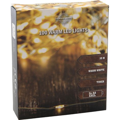 1.01 Drahtbeleuchtung 100 LED / 10m / Timer