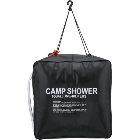 Douche solaire de camping 40 l, sac chauffant à énergie solaire, pour un bain confortable (1/4)