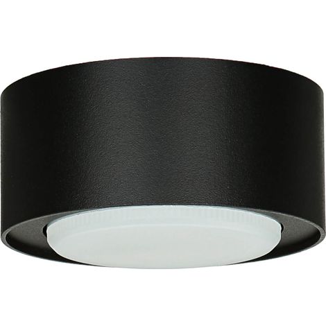 Runde Deckenlampe Spot Metall Ø10cm Schwarz