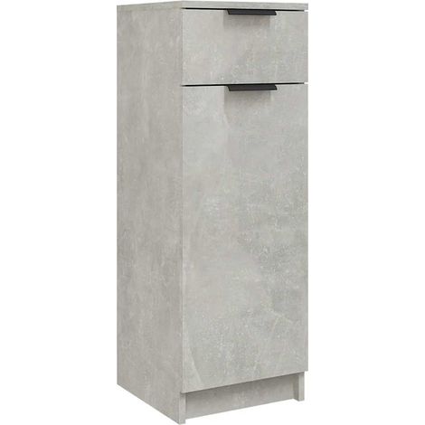 Maison Exclusive - Armadio da Bagno Grigio Cemento 32x34x90cm in Legno Multistrato
