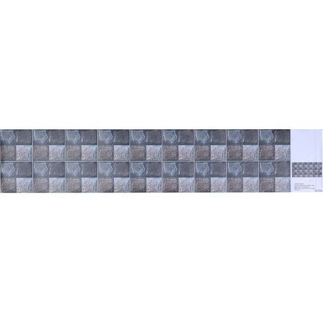 Autocollant de carrelage mural auto-adhésif imperméable, décor de bâton de pelage pour fond de cuisine de salle de bains (1/5)