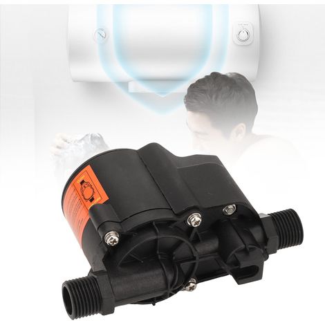Pompe de surpression domestique entièrement automatique MT24-20-80P 24 V CC Petite pompe à eau pour chauffe-eau solaires, pommes de douche et tuyaux - Pompe basse tension (norme européenne 100-240 V) (1/5)