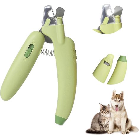 Coupe-ongles professionnel à lumière LED pour chiens et chats, lames tranchantes comme des rasoirs (1/5)