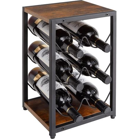 Casier à Bouteilles pour 6 Bouteilles,Range Bouteille Vin, TMJ901H (1/5)