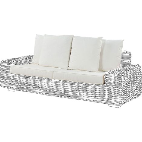 Outdoor Cushion Cover Set FORLI White