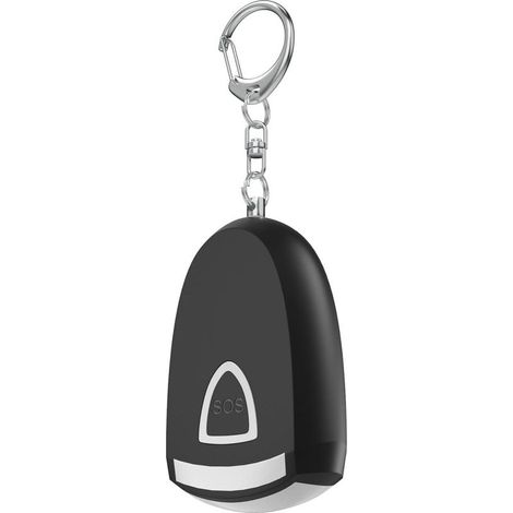 Alarme personnelle Rechargeable Alarme de sécurité personnelle avec Lampe de Poche LED Sécurité pour l'extérieur Autodéfense Noir (1/5)