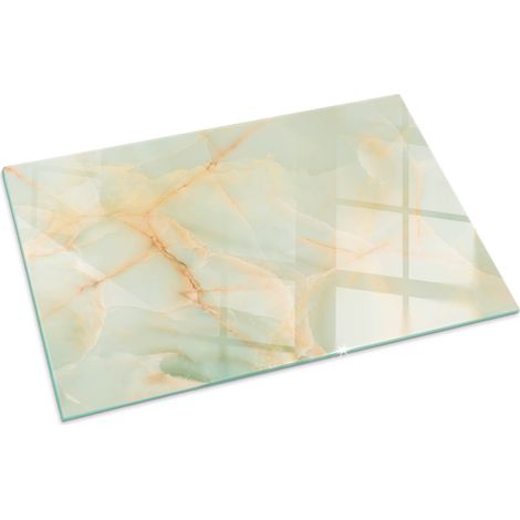 Funkenschutz Glasplatte Funkenschutzplatte für Kamin Ofenglas Gehärtetem Glas Bodenplatte Kaminglas Abstraktes Marmormuster 100x70 cm