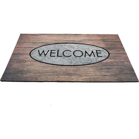 Paillasson extérieur Welcome effet bois clair Steppe (1/4)