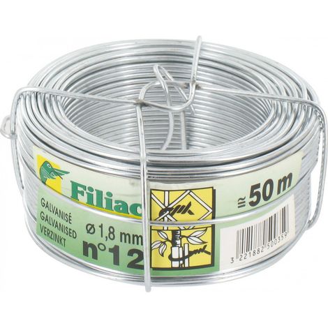 Verzinkter Draht 1,8 mm - 50 m N°12 - Filiac