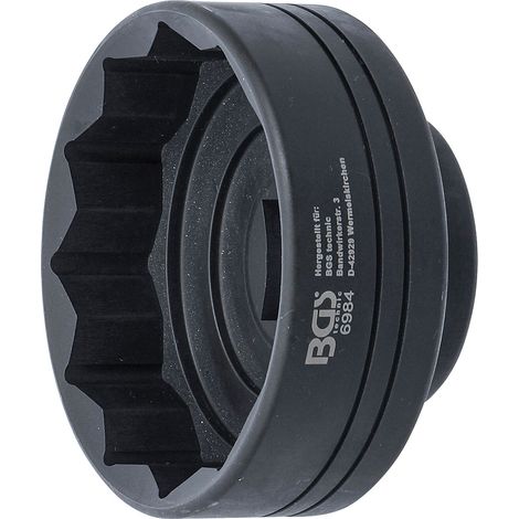 BGS  Llave  de  cubo  dodecagonal  para  camiones  IVECO  y  remolques  SAF  /  BPW  SW  85  mm  -  6984