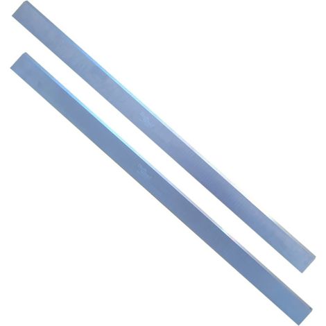 OMNIVOR - 2 X Fers de Rechange pour Raboteuse ou Dégauchisseuse Lames de Rabot Réaffutables 510 x 30 x 3 mm Outil de Travail du Bois Dur ou Bois Tendre Acier HSS