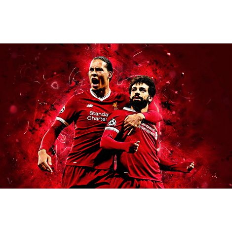 Papier peint panoramique Football - Joueurs de Foot - 130 cm x 81 cm (1/2)