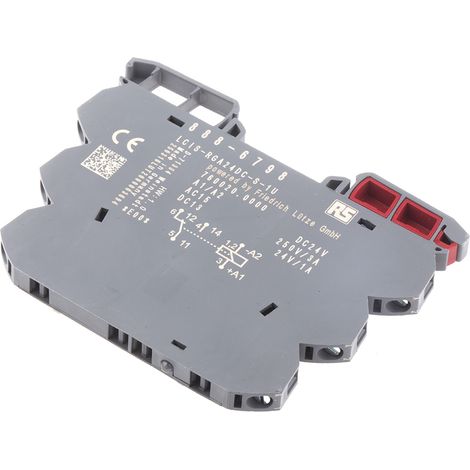 RS PRO Relais sans accrochage 1 RT, bobine 24V c.c. Rail DIN ( Prix pour Paquet de 5 ) (1/2)