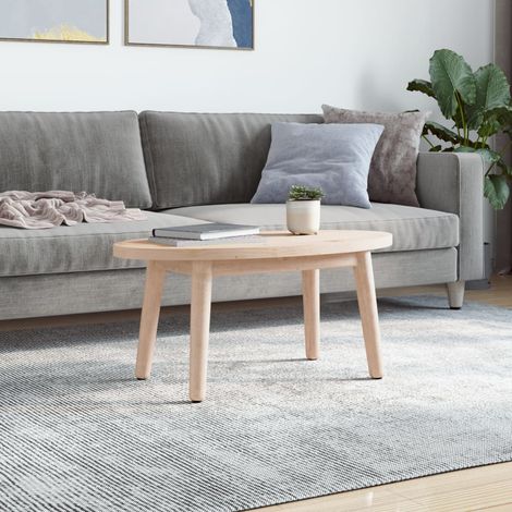 Maison Exclusive - Piano del tavolo 70x35x2,5 cm in legno massello di pino ovale