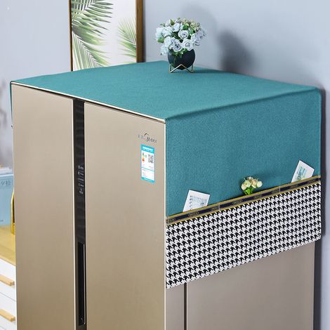 Housse anti-poussière pour réfrigérateur (55 x 140 cm), housse multi-usages, housse antidérapante pour lave-linge, rangement double face