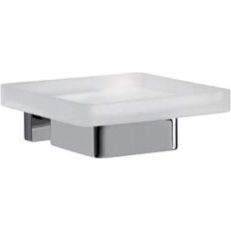 Inda Lea a18110 porta sapone vetro satinato cromato codice prod: A18110CR21
