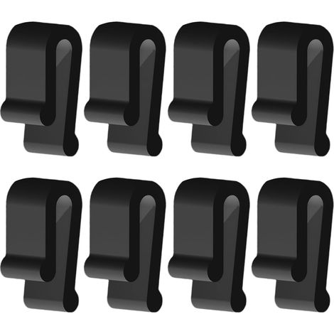 Clip in silicone, protezioni per coperchi da forno, silicone, protezione affidabile per le tue pentole, set da 8, nero (1/5)