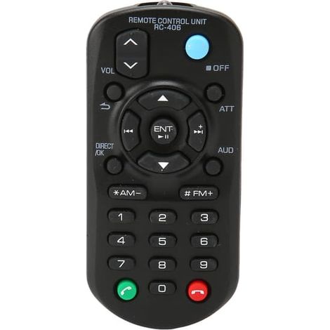 Télécommande RC 406 compatible avec les autoradios CD Kenwood KDC X398, KDC 200UB, KDC 170Y, KMM BT260U et KDC X704. (1/5)