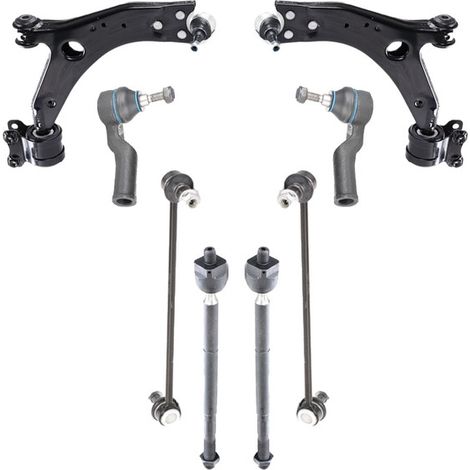 KIT BRACCIO OSCILLANTE 8 PEZZI COMPATIBILE CON VOLVO V50 (545) 1.6 D / Kit Sospensione Completo OE/OEM / Bracci Oscillanti + Testine Sterzo / Sostituzione Diretta OEM