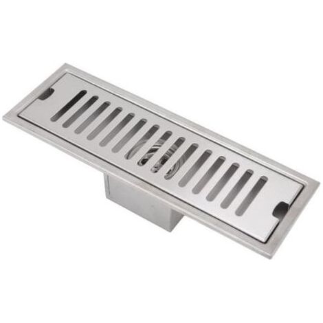 (Comme sur les images)Caniveau de douche Drain de douche linéaire de 12 pouces - Blanc - Acier - 30x9,9 cm (1/4)