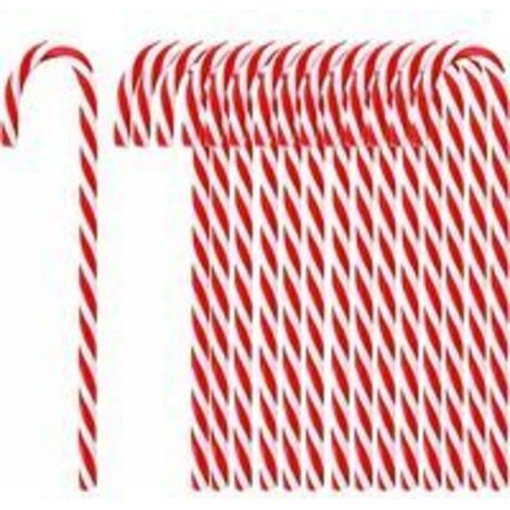18 pieces (15 cm) candy cane pendants for Christmas tree, sweets ornament, red and white Christmas ornament
