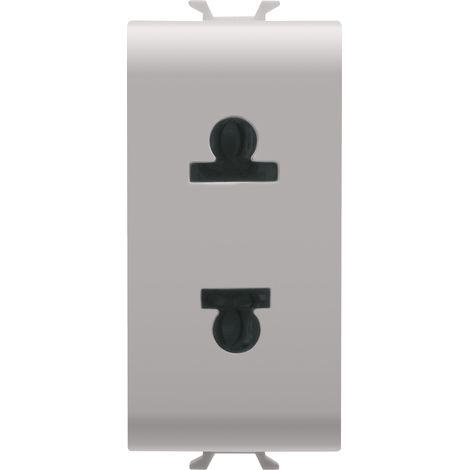 PRISE 1M 2 P+T 15A STD EURO-USA BEIGE GEWISS GW13287