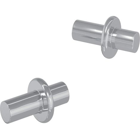 Shelf Peg 2 pcs Silver 8.6 x 8.6 x 14.6 mm Steel vidaXL