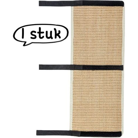 1 pieza，Alfombrilla rascadora para gatos，Alfombrilla rascadora de sisal para gatos，poste rascador para afilar las garras del gato，25x50 cm (1/5)