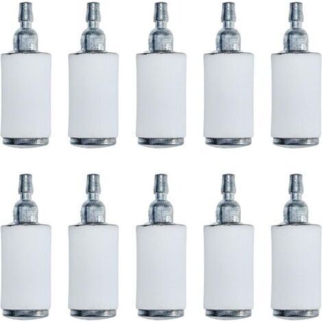 10 Stück 530095646 Kraftstofffilter für Husqvarna 128ld 124 125 128 Trimmerbürste, passend für Craftsman Benzin-Laubbläser