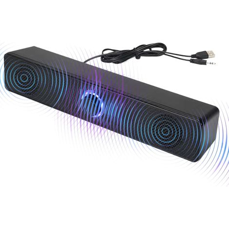 JSSEVN - Barra de sonido genérica para televisión Altavoz de audio para el hogar Sistema de audio inalámbrico con amplificación y graves profundos para (1/5)