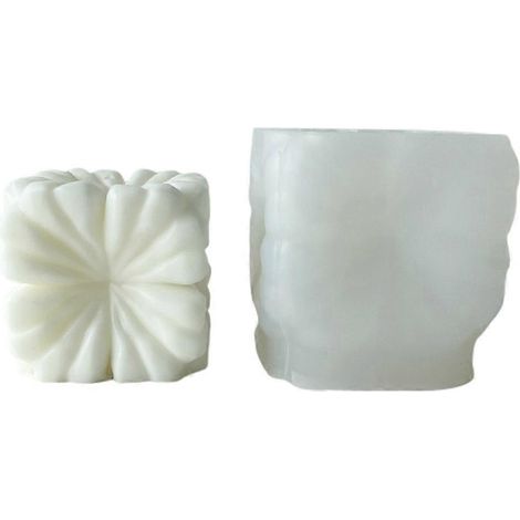 Geometrische Würfel-Silikonform für Kerzen, Aromatherapie-Kerzenherstellung, Kuchenform (1/5)